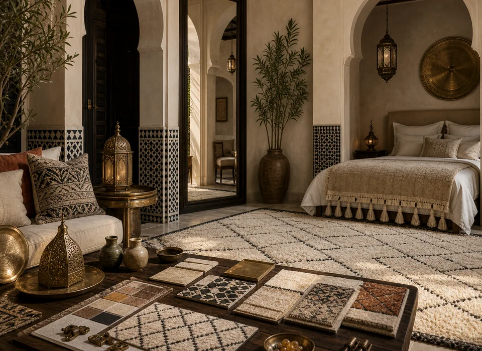 Guide des tailles de tapis pour salon, riad et villa