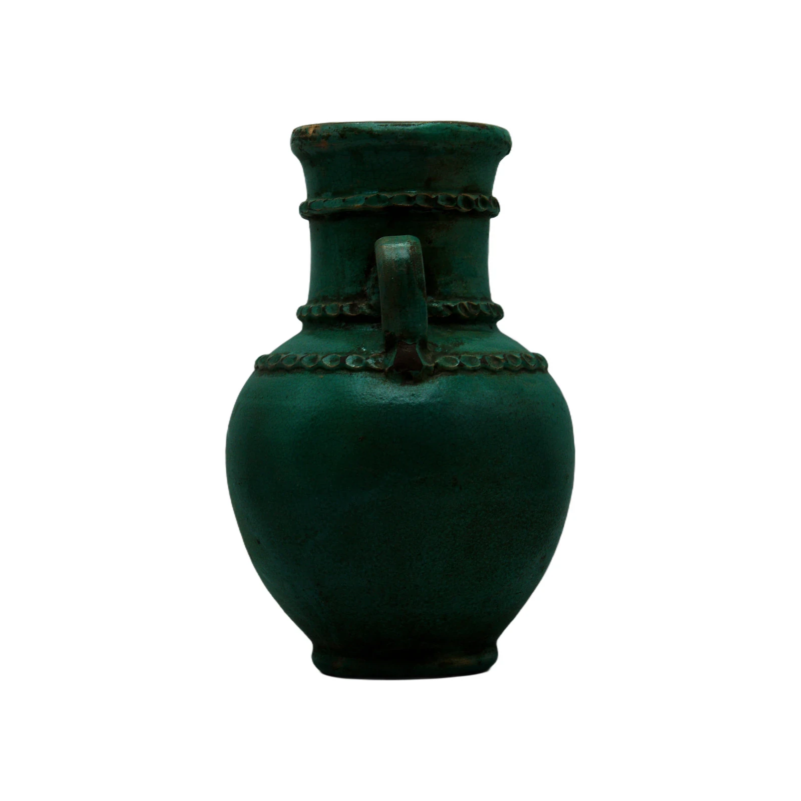 Vase Vert Anses - artisanat marocain TAZZRA Marrakech Vase Vert Anses - artisanat marocain TAZZRA Marrakech