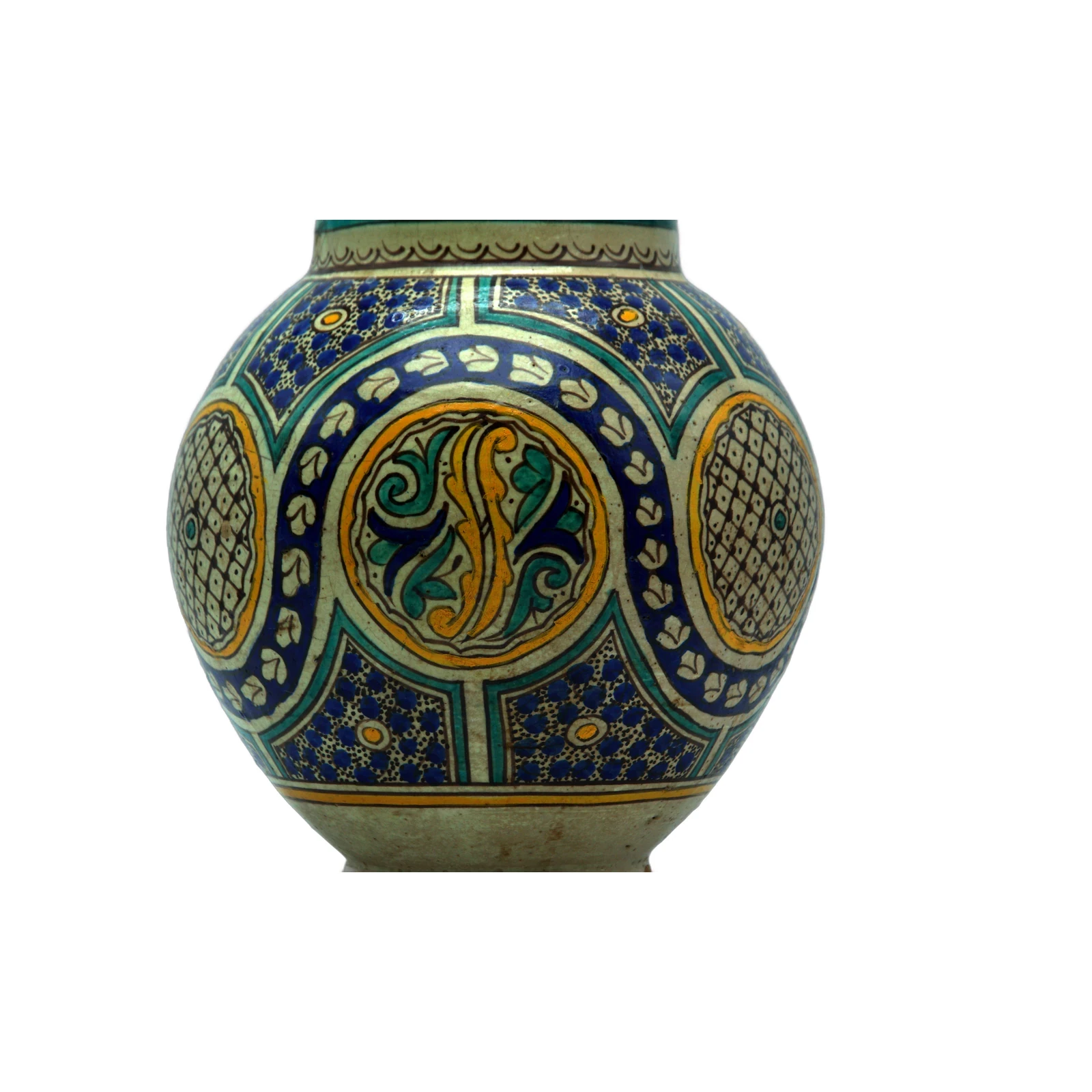 Vase Ceramique Polychrome - artisanat marocain TAZZRA Marrakech