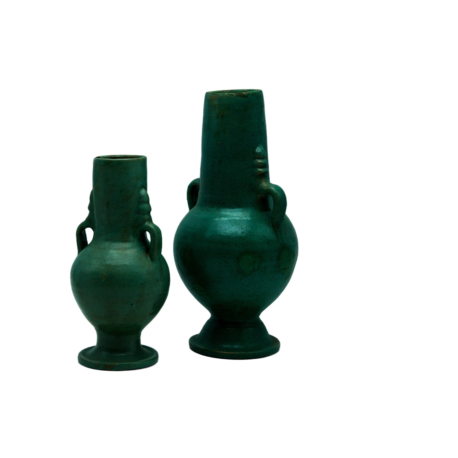 Paire Vases Turquoise - artisanat marocain TAZZRA Marrakech