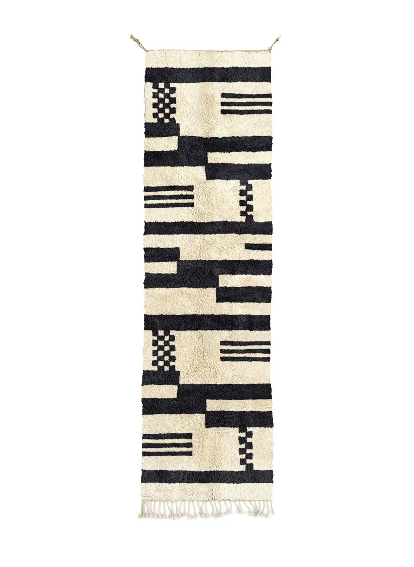 Dihya Amlal Runner - handgefertigter marokkanischer Teppich TAZZRA Marrakesch Dihya Amlal Runner - handgefertigter marokkanischer Teppich TAZZRA Marrakesch