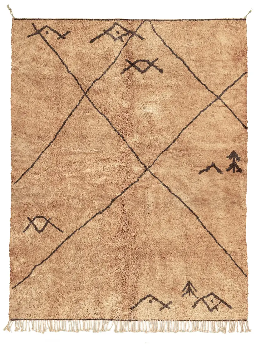 Anzar Argane - handgefertigter marokkanischer Teppich TAZZRA Marrakesch Anzar Argane - handgefertigter marokkanischer Teppich TAZZRA Marrakesch