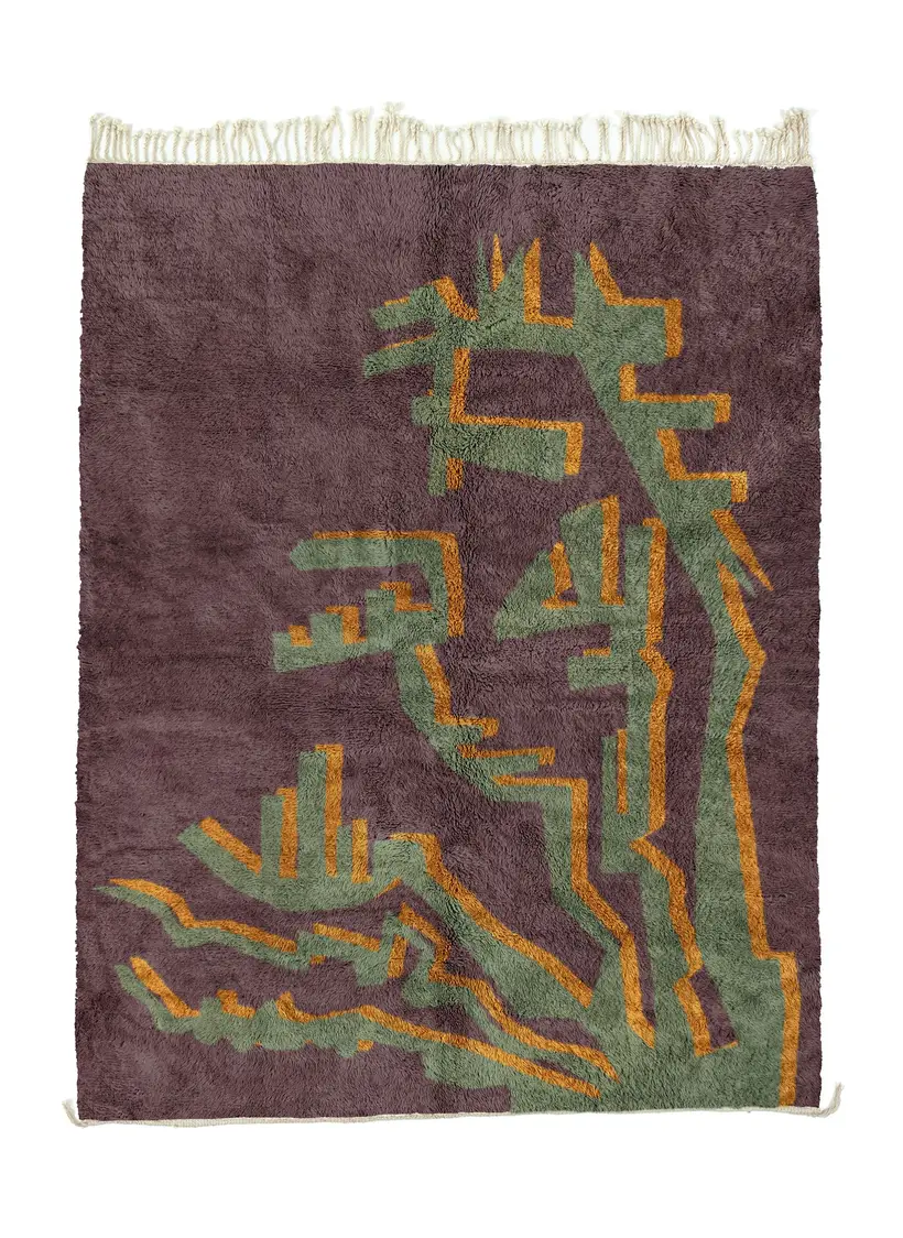 Targa Nakhla - handgefertigter marokkanischer Teppich TAZZRA Marrakesch Targa Nakhla - handgefertigter marokkanischer Teppich TAZZRA Marrakesch