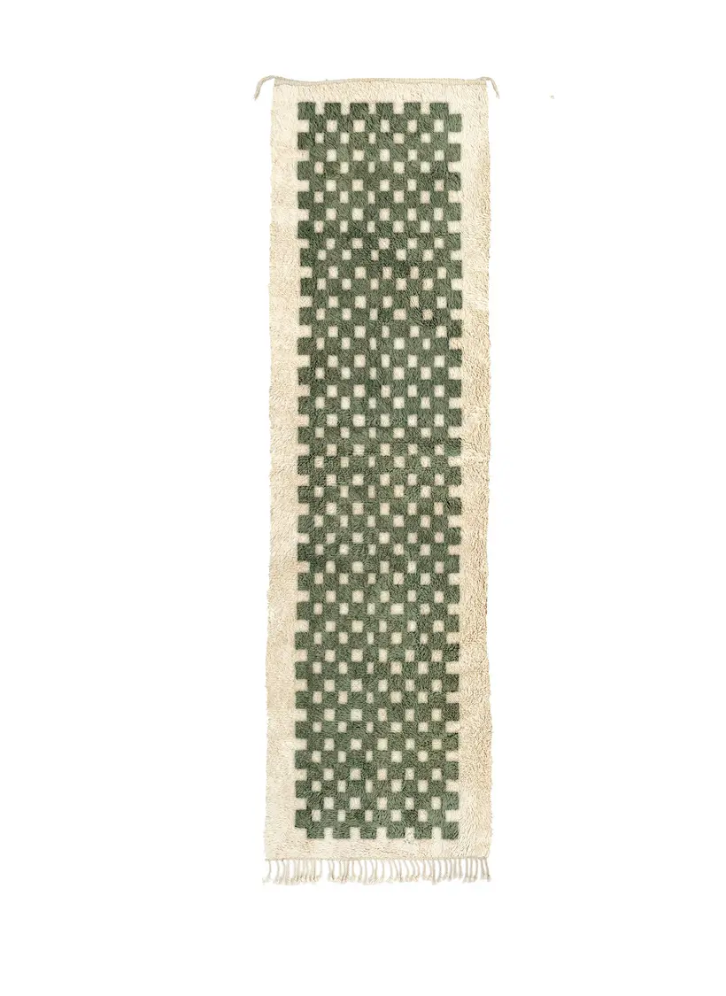 Numidia Amlal Runner - handgefertigter marokkanischer Teppich TAZZRA Marrakesch Numidia Amlal Runner - handgefertigter marokkanischer Teppich TAZZRA Marrakesch