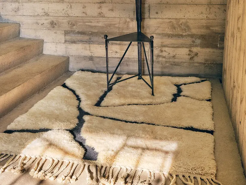 Garden Path Runner Natural Wool Midnight Black - alfombra marroquí artesanal TAZZRA Marrakech Garden Path Runner Natural Wool Midnight Black - alfombra marroquí artesanal TAZZRA Marrakech