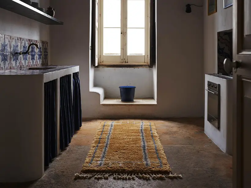Griglia Goldenrod Slate - سجادة مغربية يدوية TAZZRA مراكش Griglia Goldenrod Slate - سجادة مغربية يدوية TAZZRA مراكش