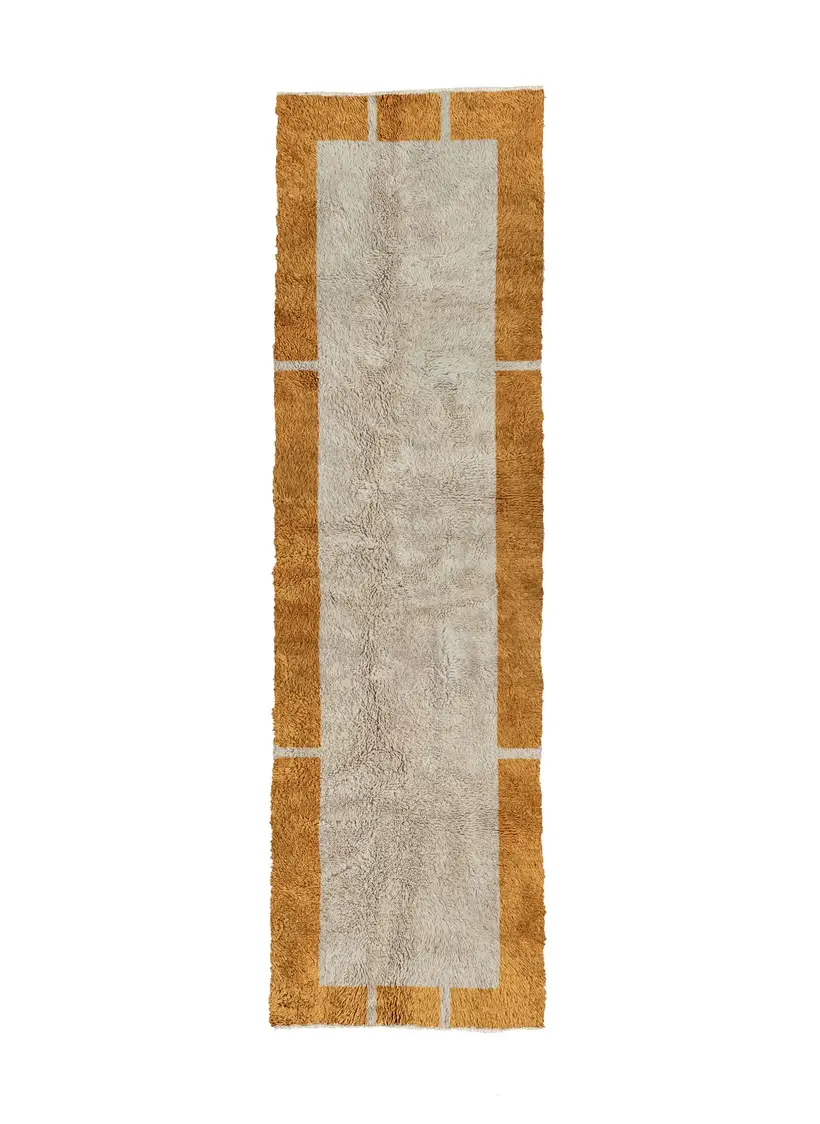 Tafsut Safran Runner - handgefertigter marokkanischer Teppich TAZZRA Marrakesch Tafsut Safran Runner - handgefertigter marokkanischer Teppich TAZZRA Marrakesch
