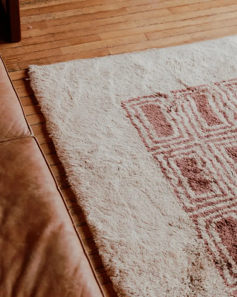 Loos Natural Wool Patinated - tapis marocain fait main TAZZRA Marrakech