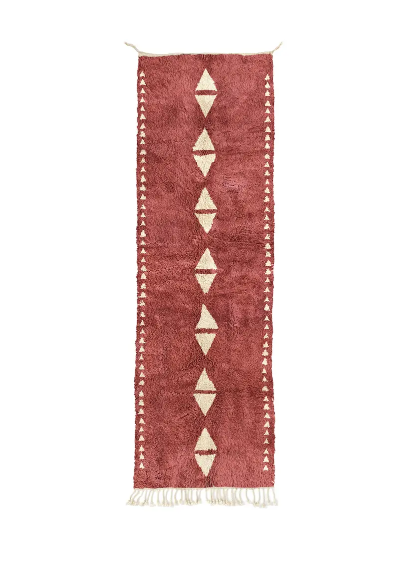 Yuba Tadelakt Runner - handgefertigter marokkanischer Teppich TAZZRA Marrakesch Yuba Tadelakt Runner - handgefertigter marokkanischer Teppich TAZZRA Marrakesch