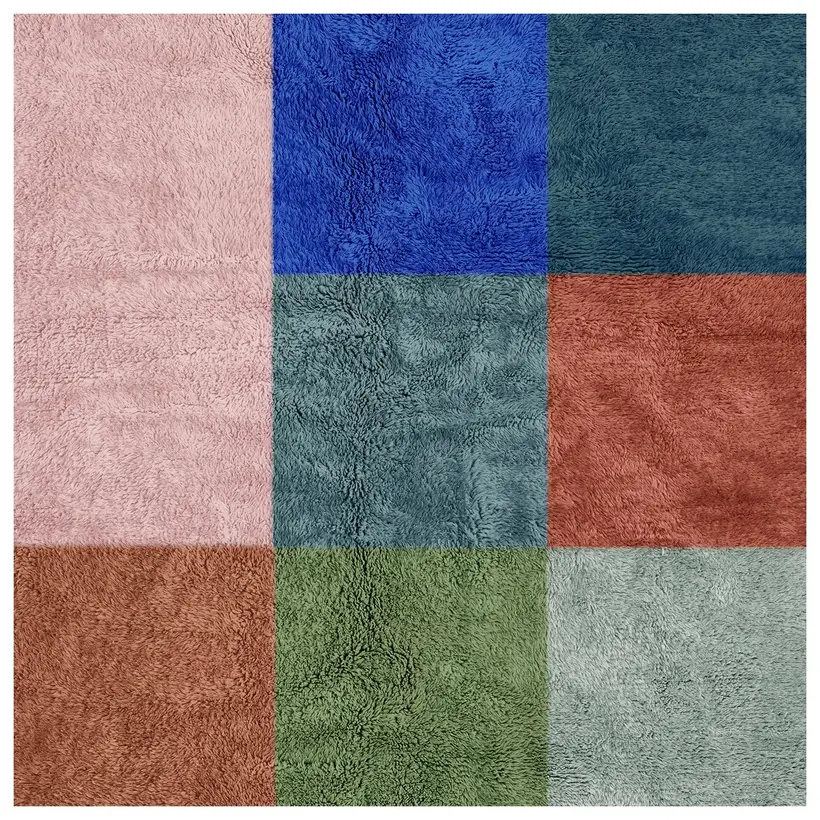 Ziri Agafay Pompon - handgefertigter marokkanischer Teppich TAZZRA Marrakesch Ziri Agafay Pompon - handgefertigter marokkanischer Teppich TAZZRA Marrakesch