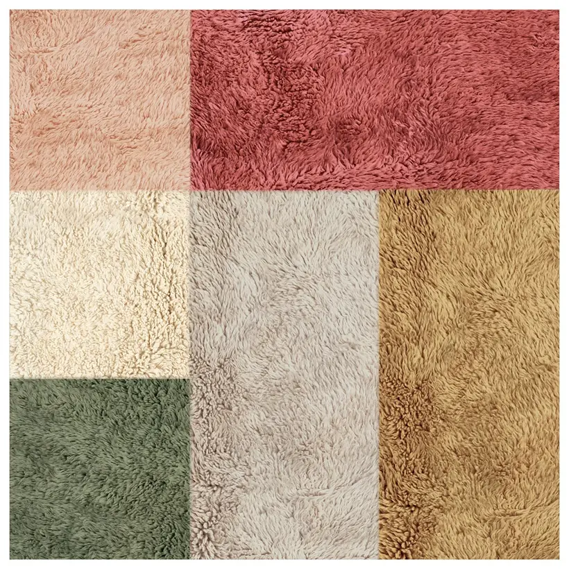 Targa Layali Pompon - handgefertigter marokkanischer Teppich TAZZRA Marrakesch Targa Layali Pompon - handgefertigter marokkanischer Teppich TAZZRA Marrakesch
