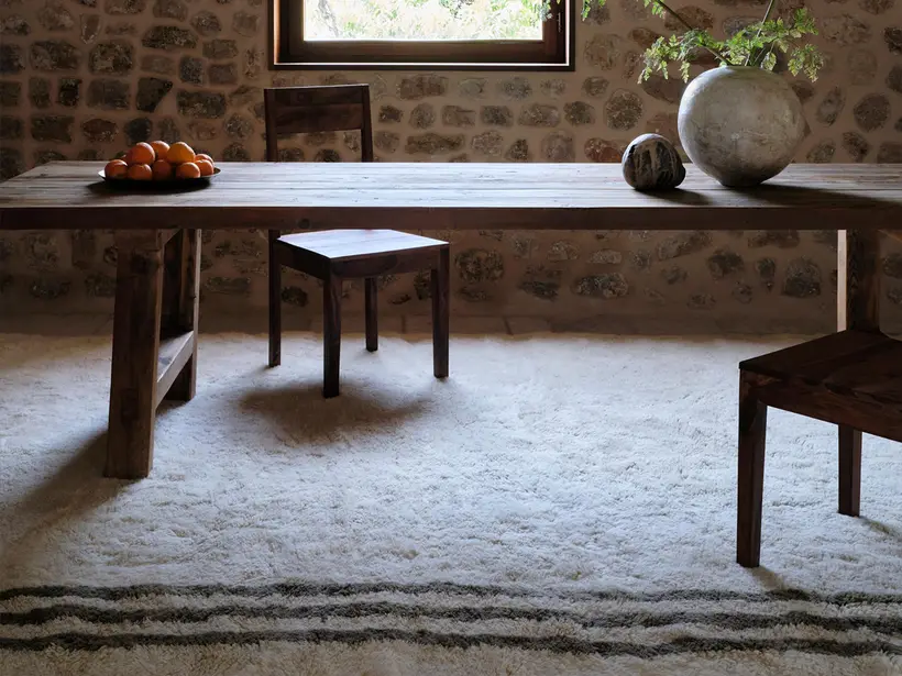 Restraint Runner Natural Wool Sage Green - tapis marocain fait main TAZZRA Marrakech Restraint Runner Natural Wool Sage Green - tapis marocain fait main TAZZRA Marrakech