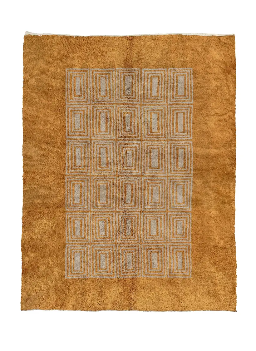 Itri Safran III - handgefertigter marokkanischer Teppich TAZZRA Marrakesch Itri Safran III - handgefertigter marokkanischer Teppich TAZZRA Marrakesch