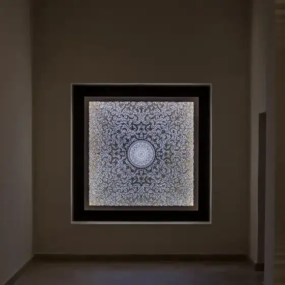 Zellij Targa Safran - pièce d’artisanat marocain TAZZRA Marrakech Zellij Targa Safran - pièce d’artisanat marocain TAZZRA Marrakech