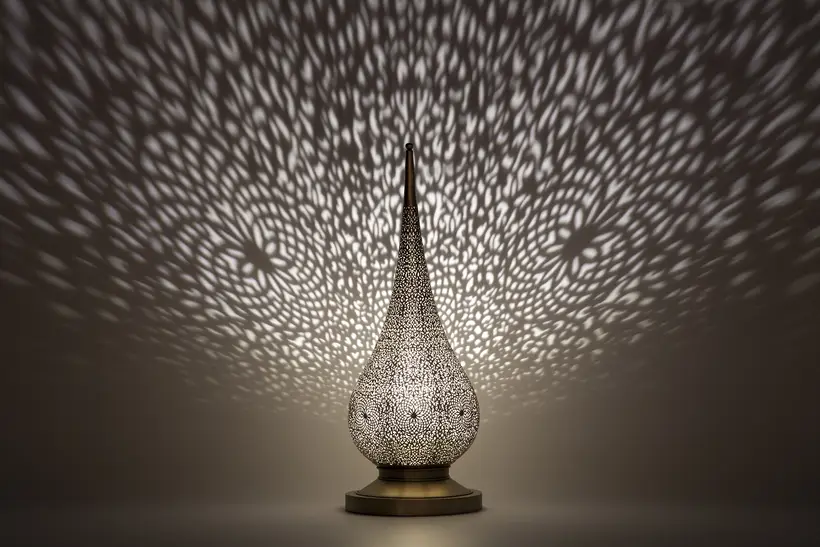 Candle Holder Flame Floral - marokkanisches Kunsthandwerk TAZZRA Marrakesch
