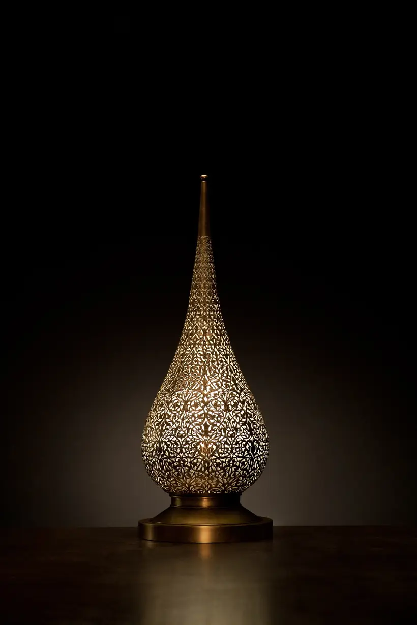 Candle Holder Flame Floral - marokkanisches Kunsthandwerk TAZZRA Marrakesch