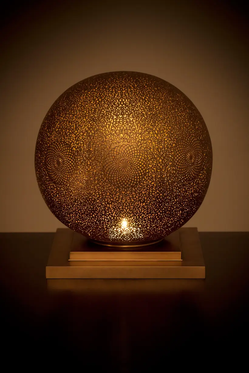 Candle Holder Globe Floral - marokkanisches Kunsthandwerk TAZZRA Marrakesch Candle Holder Globe Floral - marokkanisches Kunsthandwerk TAZZRA Marrakesch