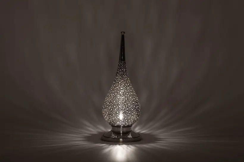 Candle Holder Mini Flame Liquid Light - artisanat marocain TAZZRA Marrakech