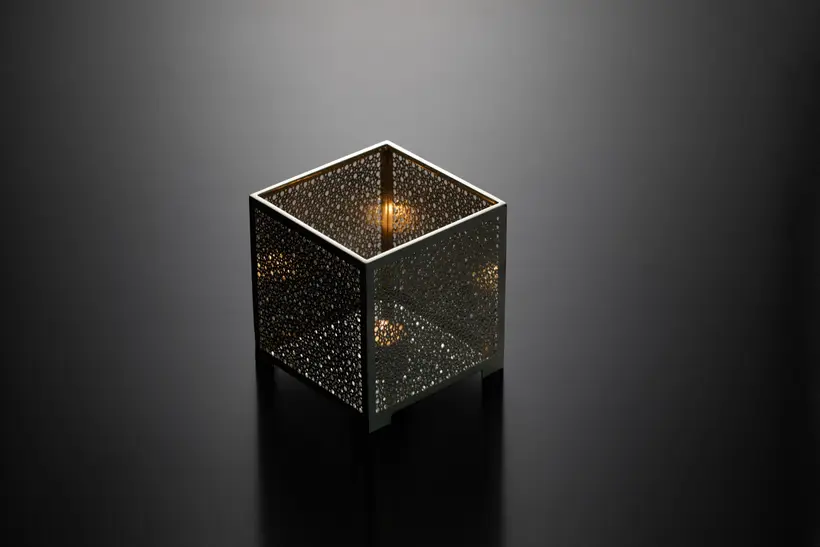 Candle Holder Square Box Liquid Light - artisanat marocain TAZZRA Marrakech Candle Holder Square Box Liquid Light - artisanat marocain TAZZRA Marrakech