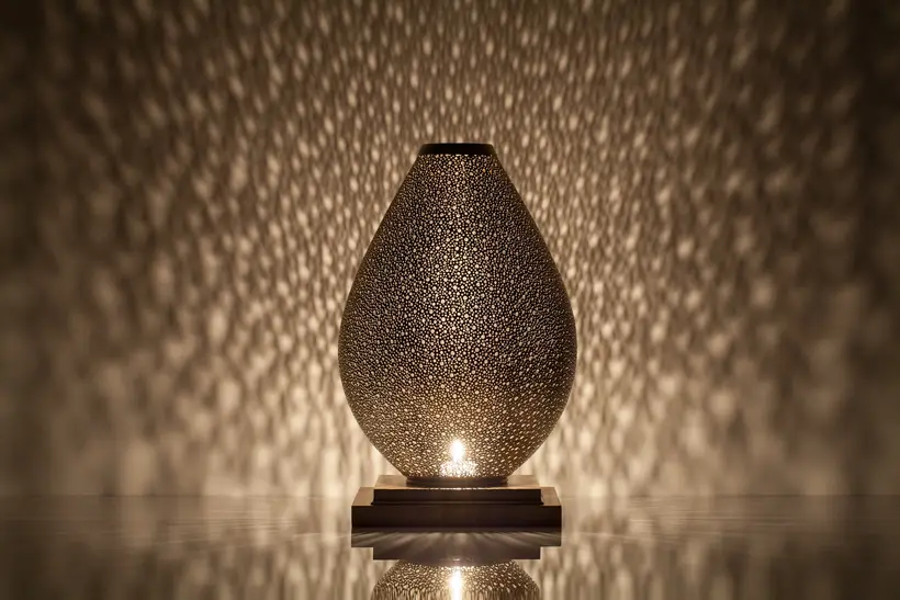 Candleholder Amphora Liquid Light - marokkanisches Kunsthandwerk TAZZRA Marrakesch
