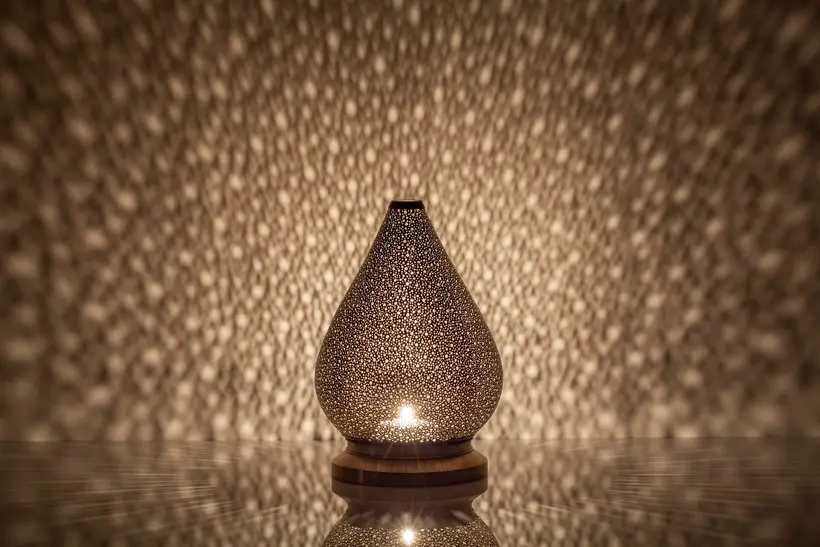 Candleholder Lotus Liquid Light - Moroccan artisan object by TAZZRA Marrakech Candleholder Lotus Liquid Light - Moroccan artisan object by TAZZRA Marrakech