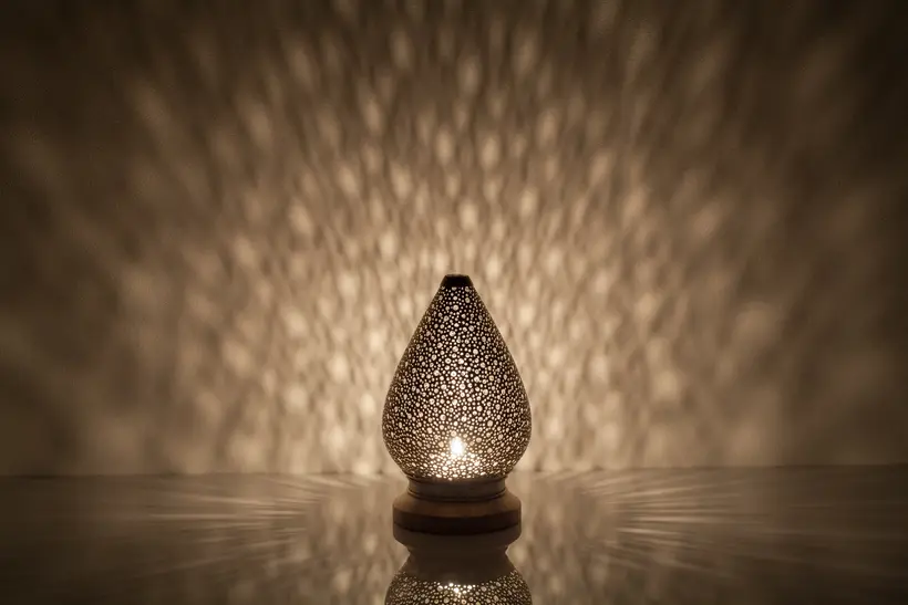 Candleholder Mini Lotus Liquid Light - artisanat marocain TAZZRA Marrakech Candleholder Mini Lotus Liquid Light - artisanat marocain TAZZRA Marrakech