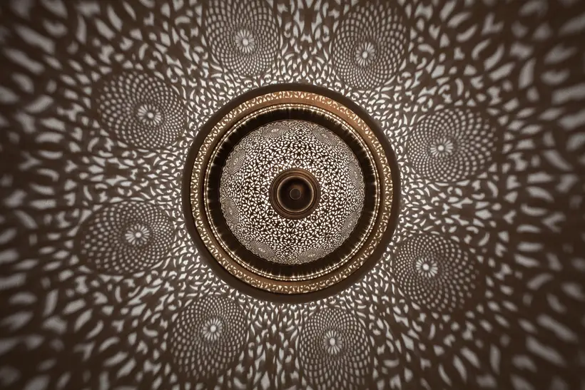 Ceiling Light Dome Floral - marokkanisches Kunsthandwerk TAZZRA Marrakesch