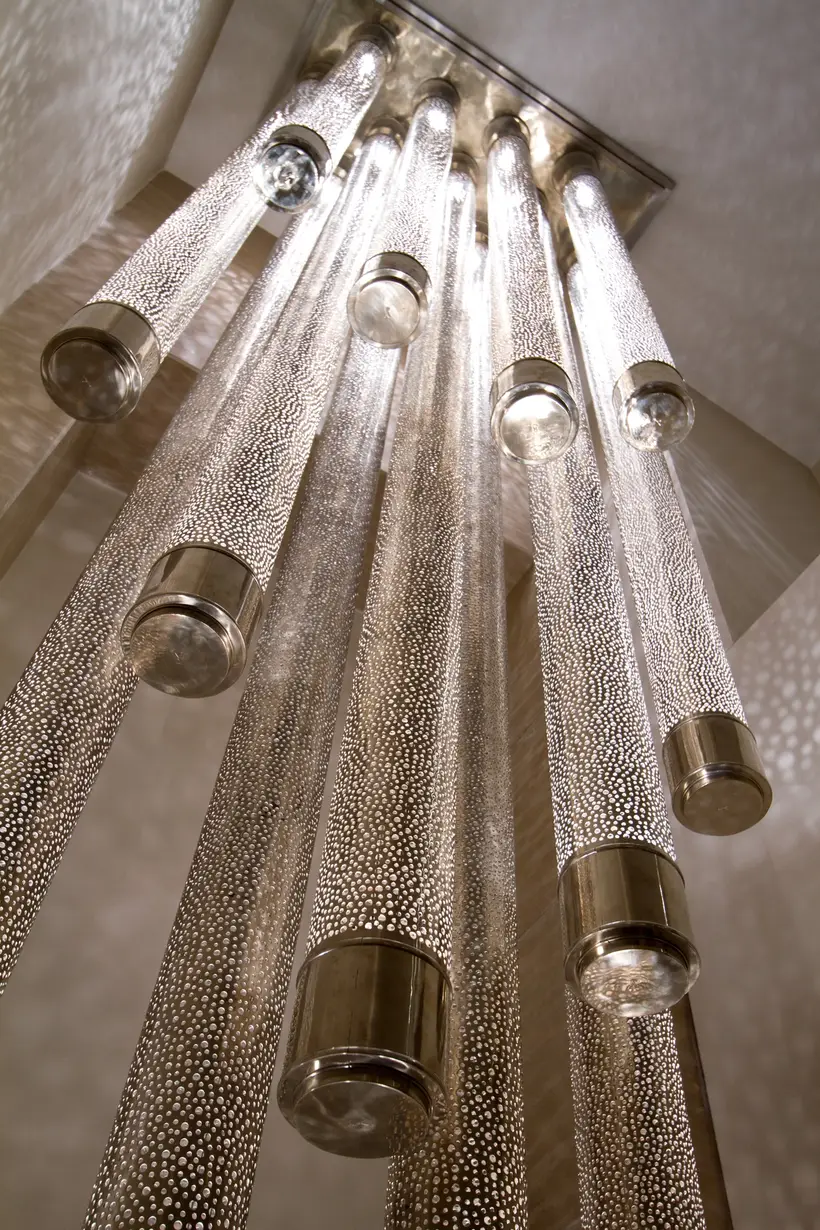 Chandelier 13 Cylinders Liquid Light - artisanat marocain TAZZRA Marrakech Chandelier 13 Cylinders Liquid Light - artisanat marocain TAZZRA Marrakech