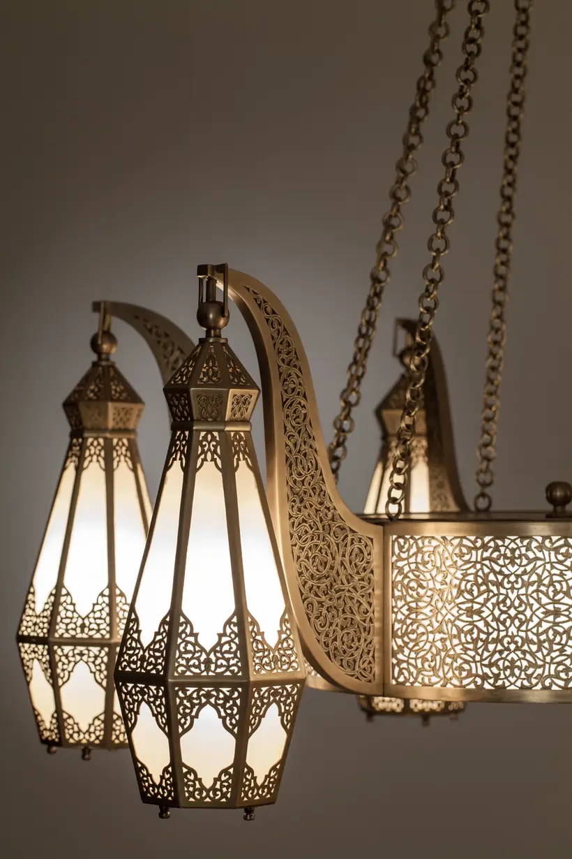 Chandelier Alya Floral - Moroccan artisan object by TAZZRA Marrakech