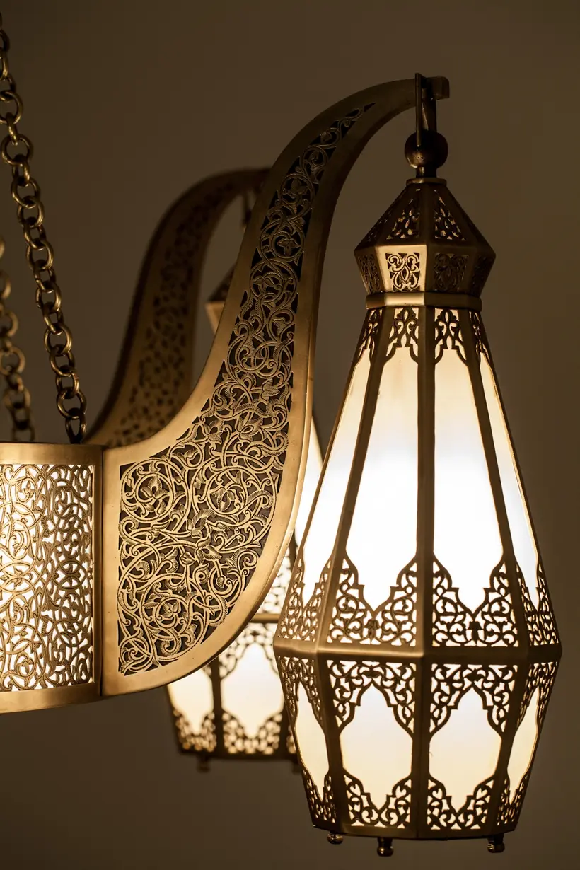 Chandelier Alya Floral - Moroccan artisan object by TAZZRA Marrakech