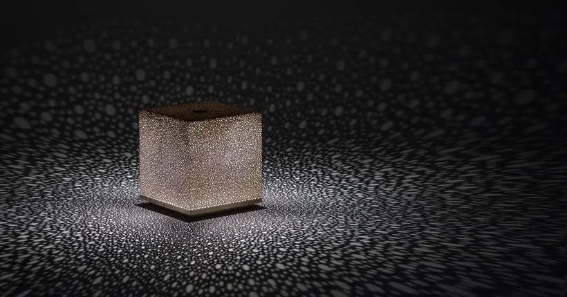 Floor Lamp Battery Cube Liquid Light - marokkanisches Kunsthandwerk TAZZRA Marrakesch