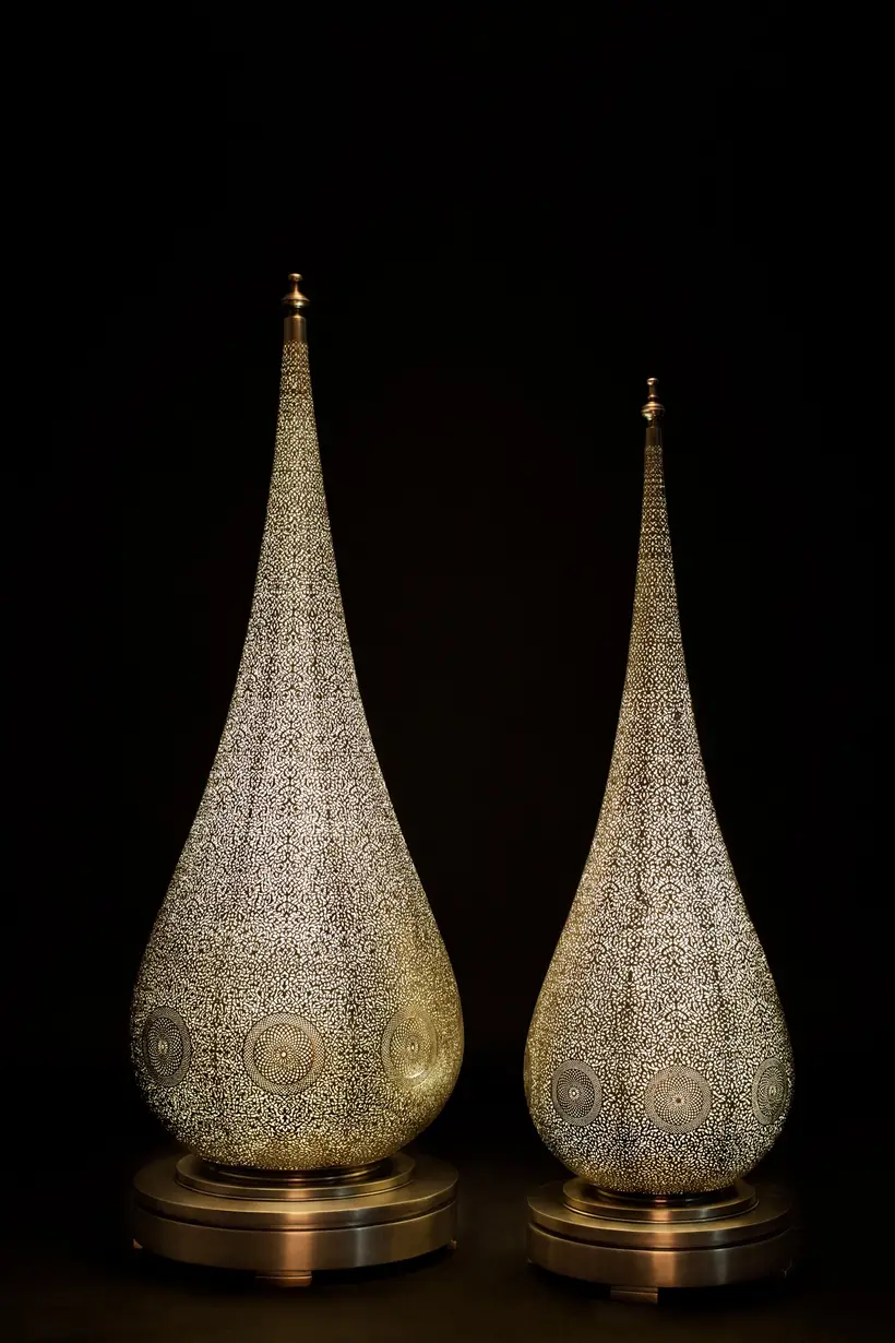 Floor Lamp Low Flame W Round Base Floral - artesanía marroquí TAZZRA Marrakech Floor Lamp Low Flame W Round Base Floral - artesanía marroquí TAZZRA Marrakech