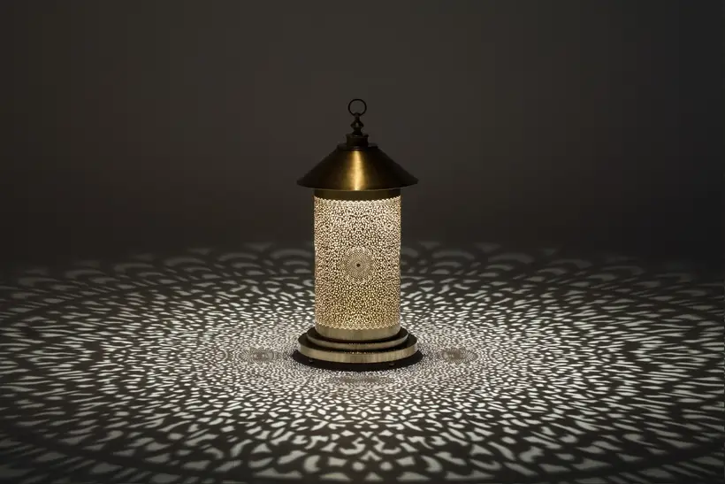 Floor Lamp Round Oriental Floral - Moroccan artisan object by TAZZRA Marrakech Floor Lamp Round Oriental Floral - Moroccan artisan object by TAZZRA Marrakech