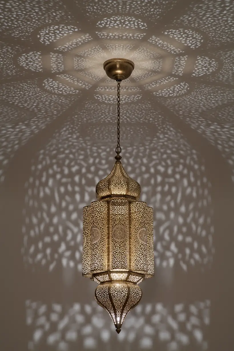 Pendant Andalous Floral - marokkanisches Kunsthandwerk TAZZRA Marrakesch
