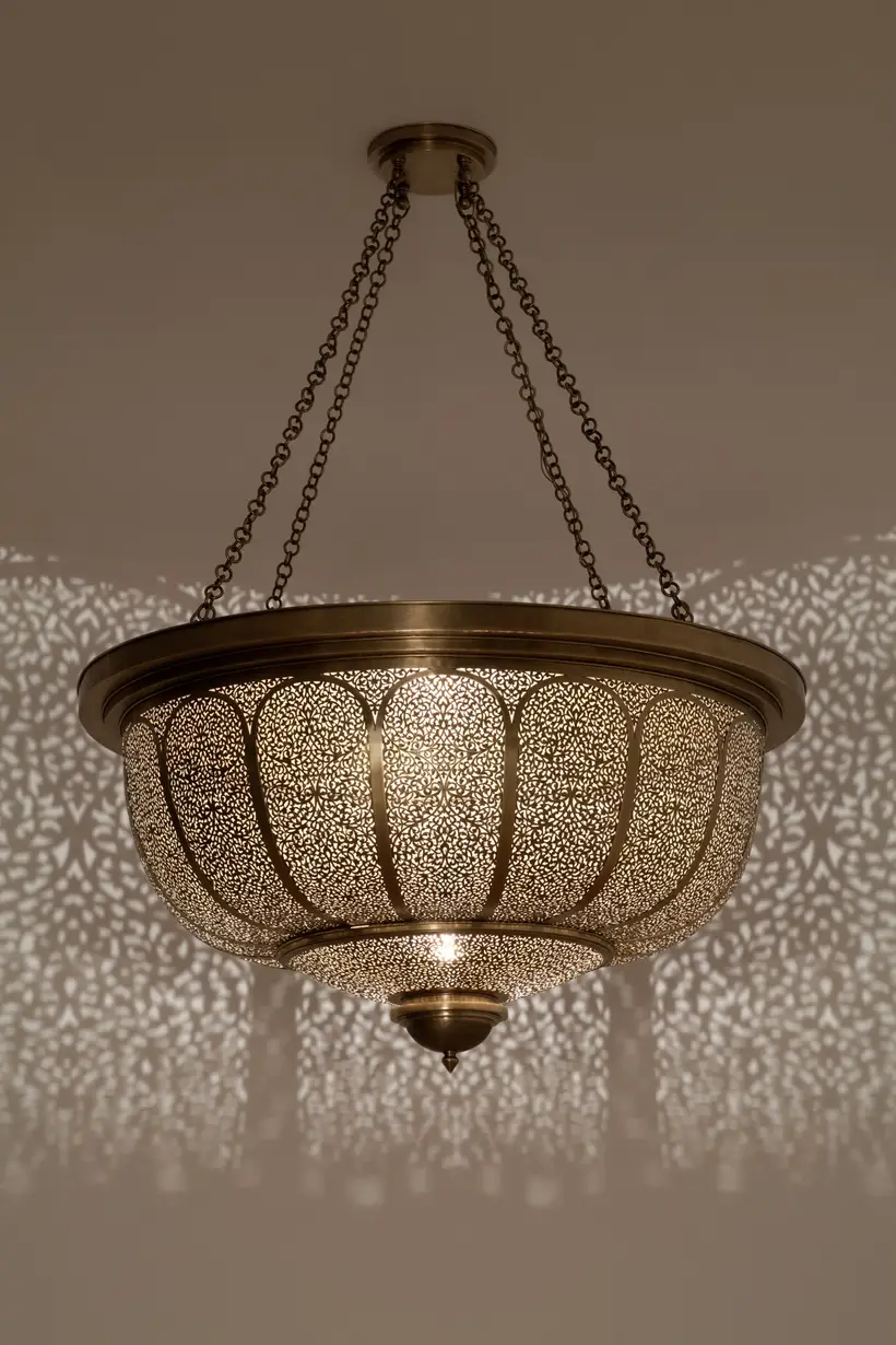 Pendant Nafura Floral - Moroccan artisan object by TAZZRA Marrakech