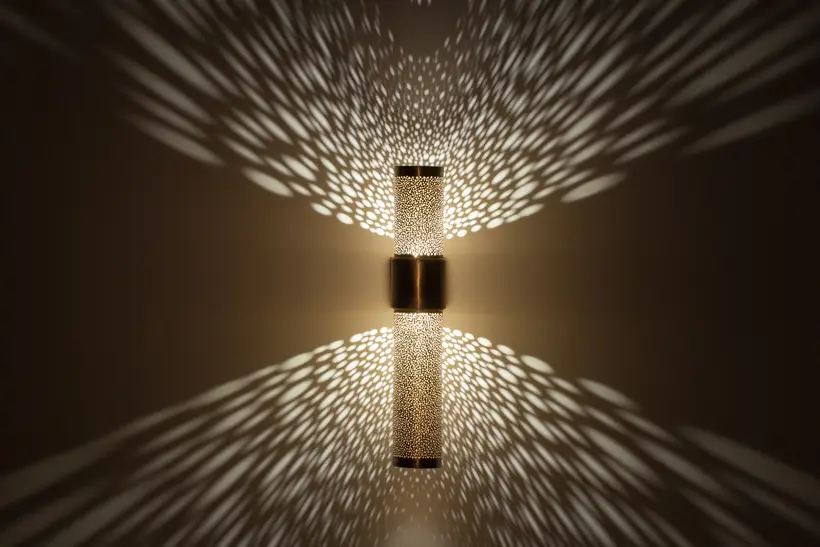 Wall Light Cropped Cylinder Liquid Light - marokkanisches Kunsthandwerk TAZZRA Marrakesch Wall Light Cropped Cylinder Liquid Light - marokkanisches Kunsthandwerk TAZZRA Marrakesch
