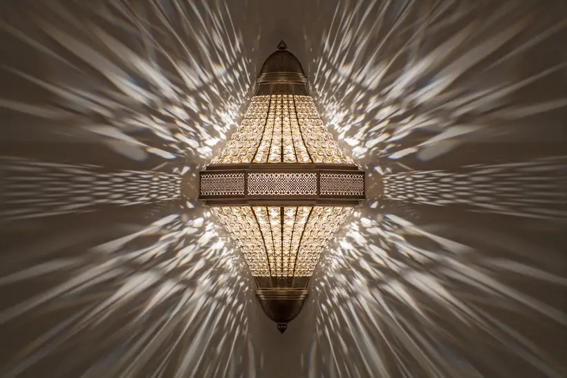 Wall Light Double Pyramid Crystal Floral - artesanía marroquí TAZZRA Marrakech Wall Light Double Pyramid Crystal Floral - artesanía marroquí TAZZRA Marrakech