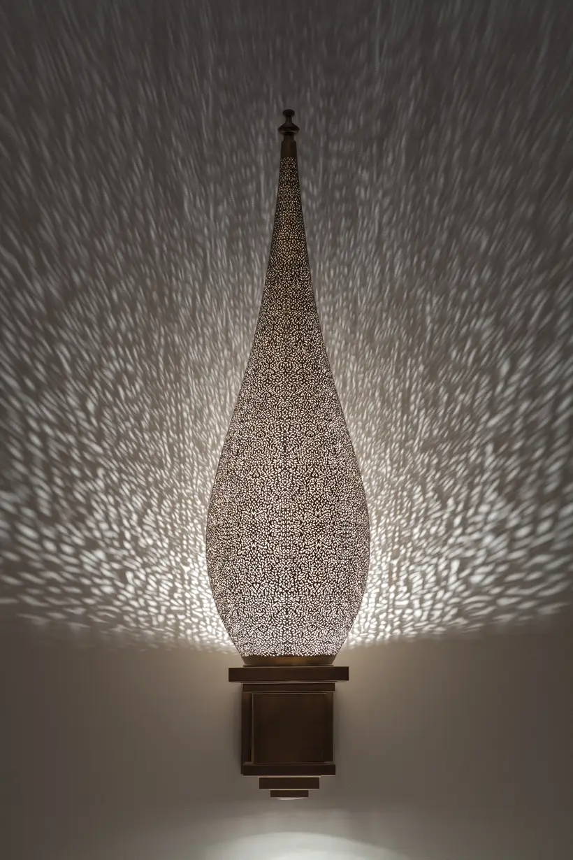 Wall Light Seated Flame Floral - artesanía marroquí TAZZRA Marrakech
