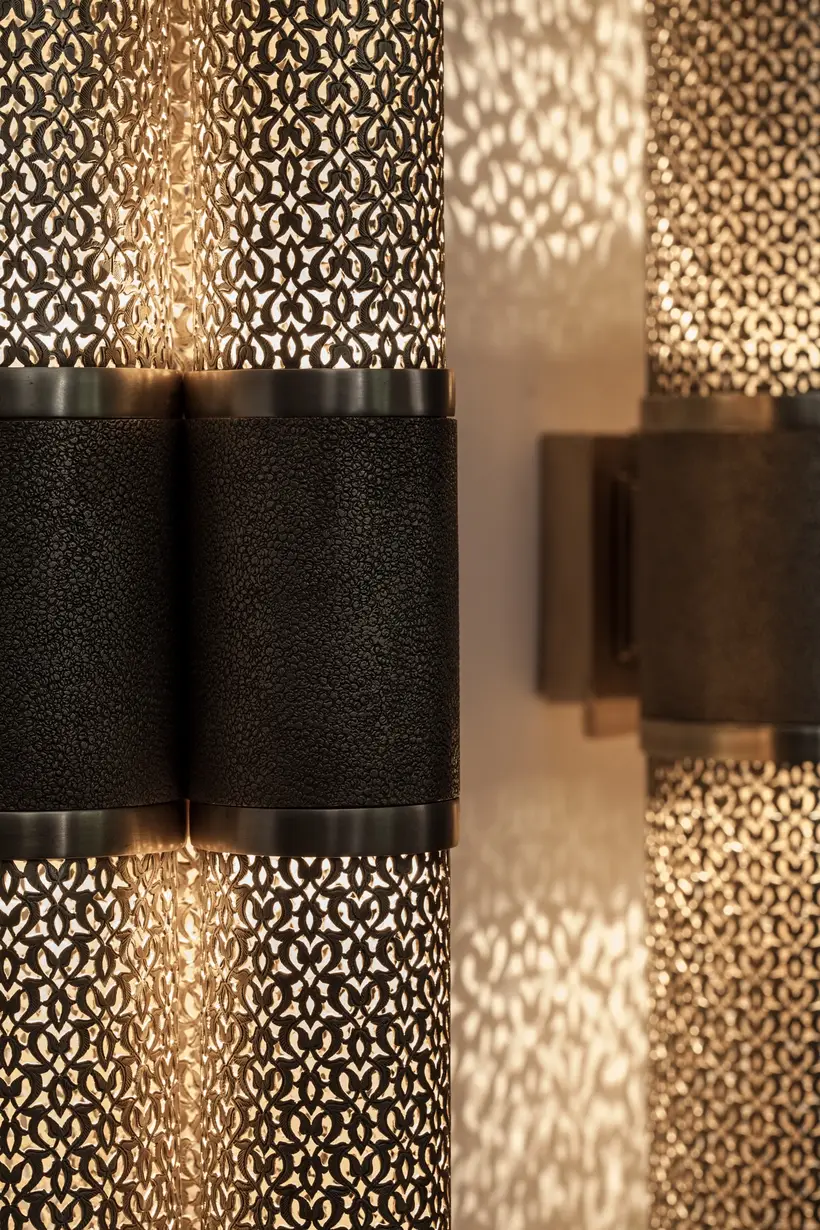 Wall Light Triple Cylinder Floral - artesanía marroquí TAZZRA Marrakech Wall Light Triple Cylinder Floral - artesanía marroquí TAZZRA Marrakech